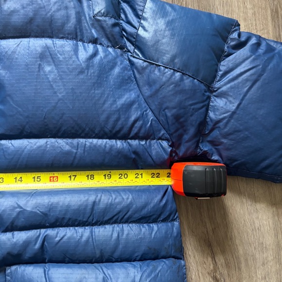 Vintage 80's The North Face Brown Label Down Puffer Jacket Blue Mens Large - Picture 7 of 8
